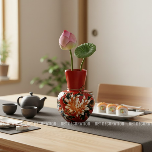 Red Daisy Ceramic - Image 3