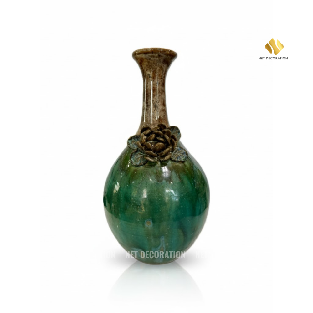 Tall Neck Green Ceramic
