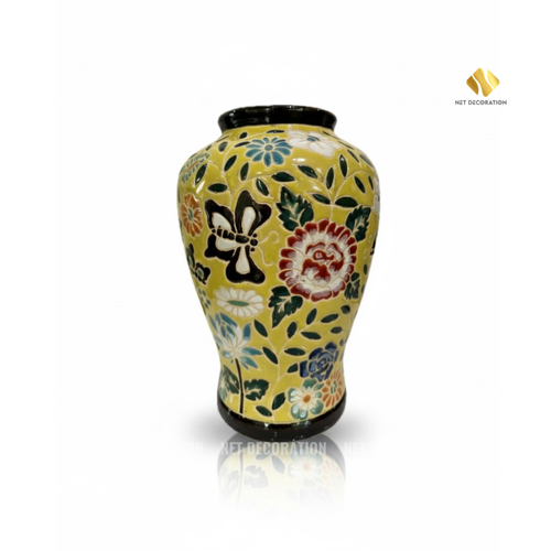 Yellow Ceramic Jar