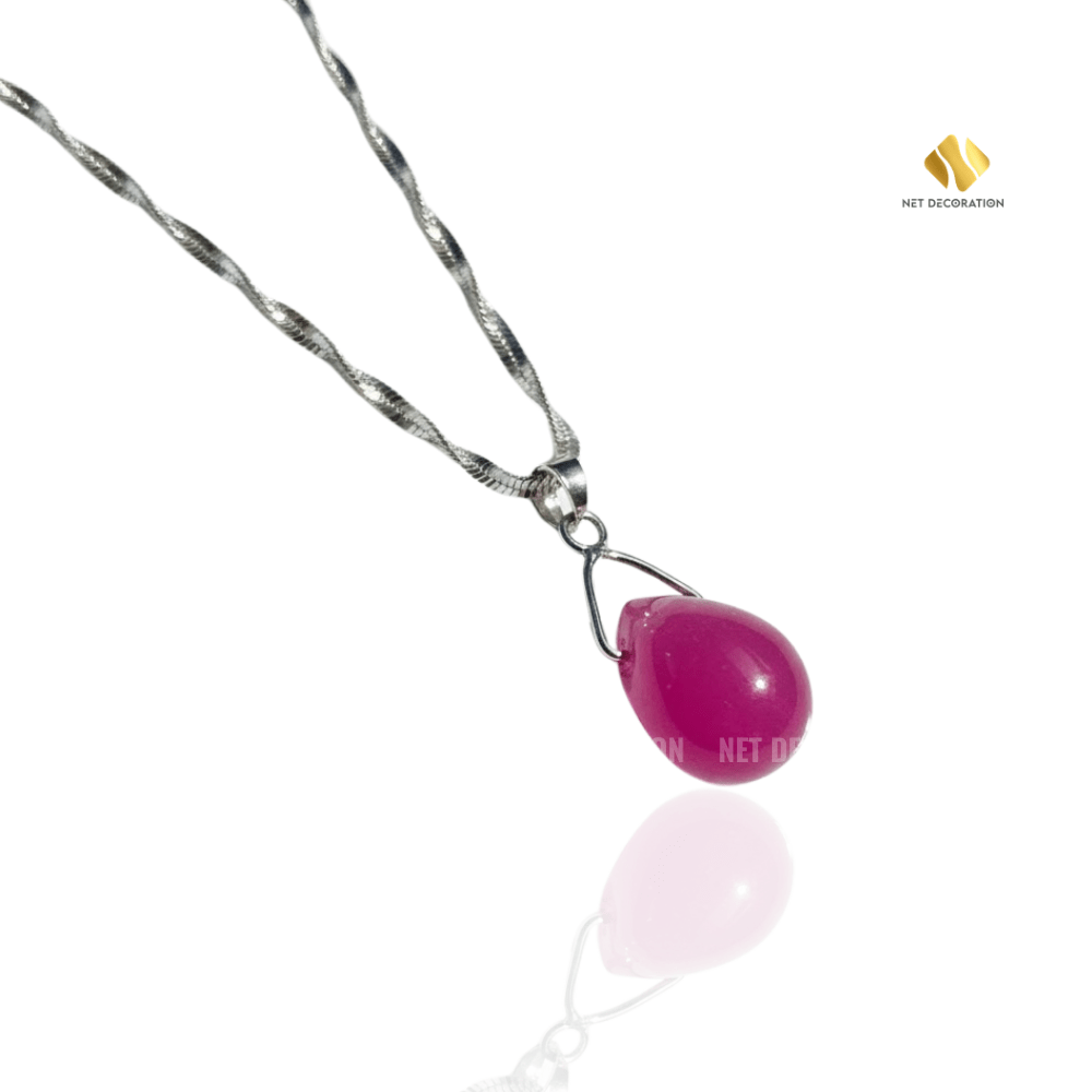 Titan Teardrop Ruby Necklace