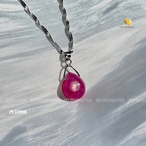 Titan Teardrop Ruby Necklace - Image 4