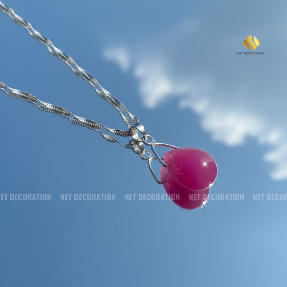 Titan Teardrop Ruby Necklace - Image 2