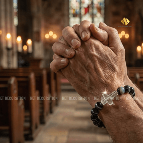 Catholic Stone Bracelet 6 - Image 3