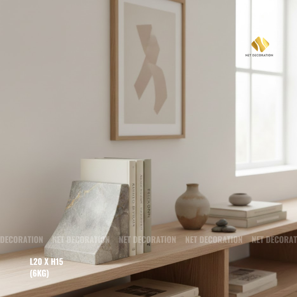 Chặn Sách Vuông Lớn (Vàng Xám) - Ảnh 2