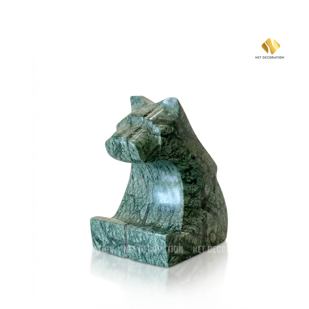 Bear Stone Bookends (Green)