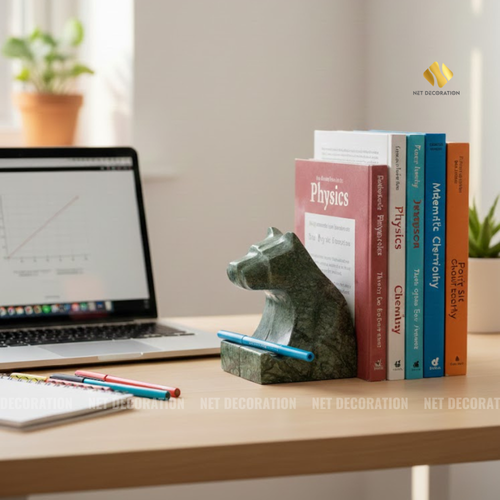 Bear Stone Bookends (Green) - Image 3
