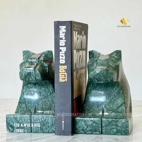 Bear Stone Bookends (Green) - Image 2