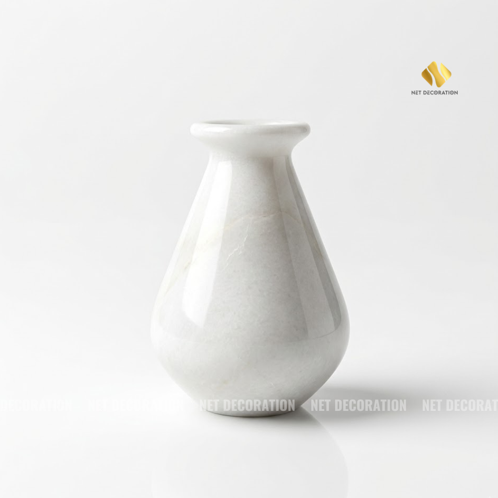 Mini Round Gourd Vase (White)
