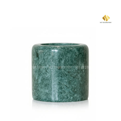 Small Round Green Candle Base