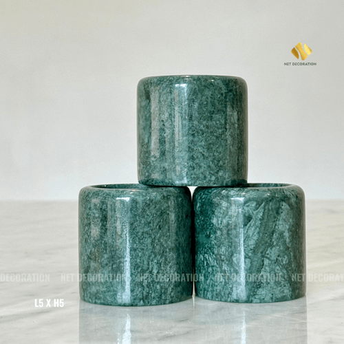 Small Round Green Candle Base - Image 2