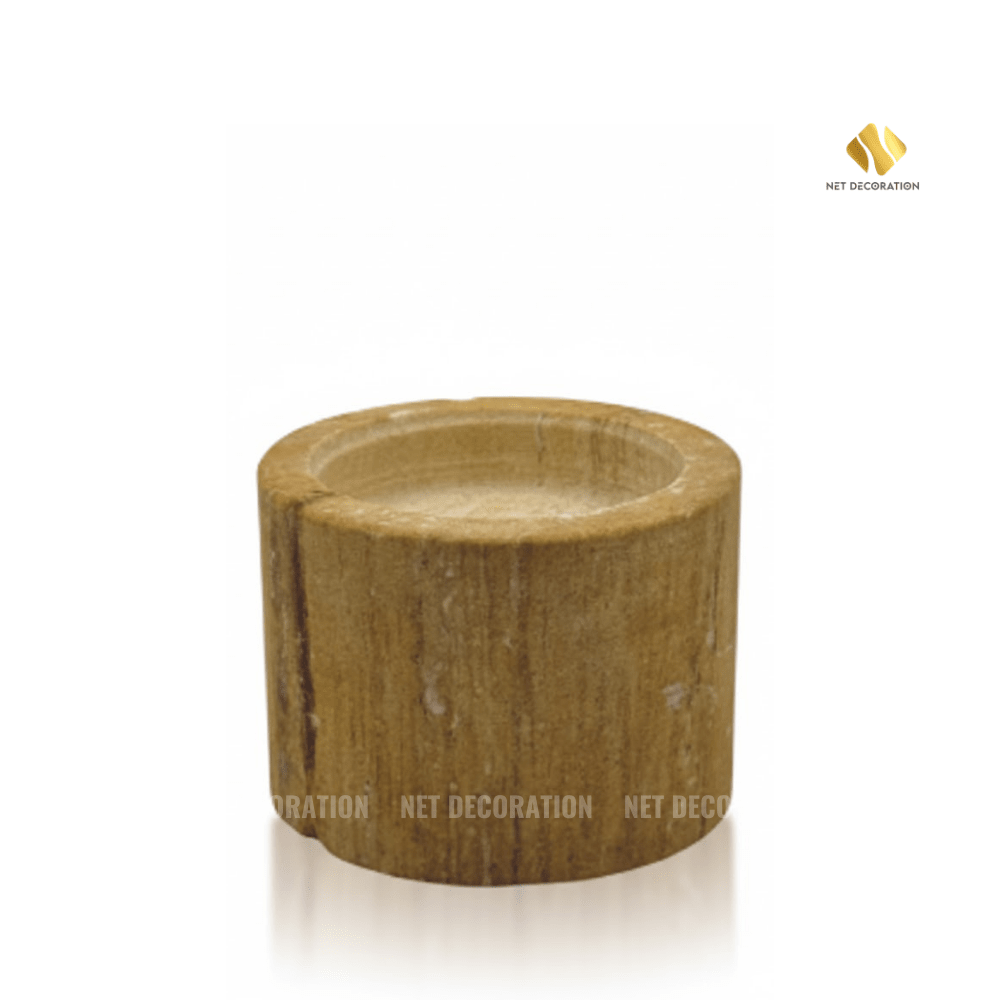 Yellow Sandstone Candle Base