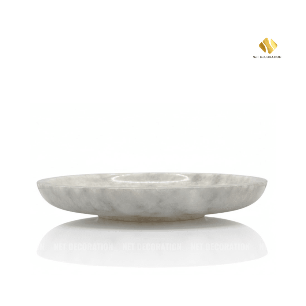 Low Base Round Plate (White)