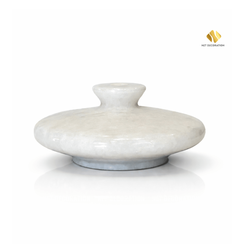 White Short Vase