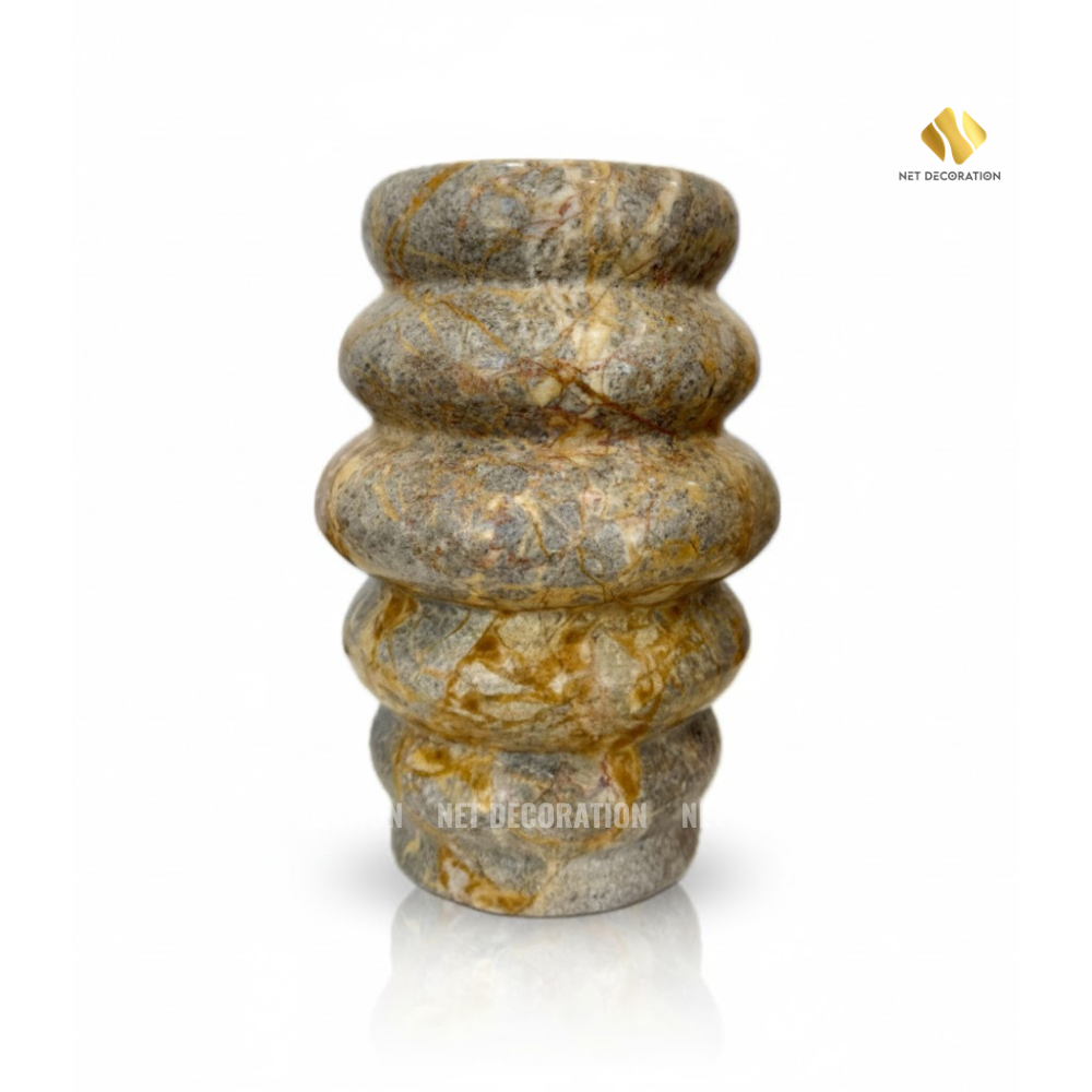 Yellow Spiral Vase