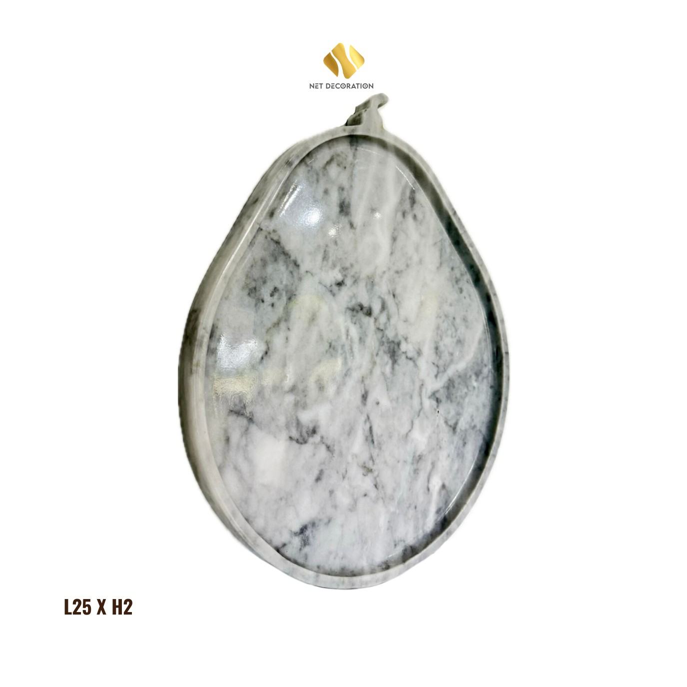 Natural Stone Pear Plate - Ảnh 7