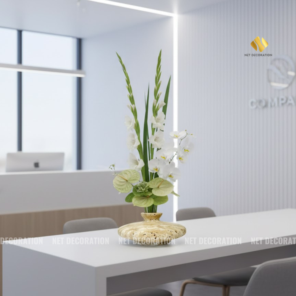 Travertine Short Vase - Image 3
