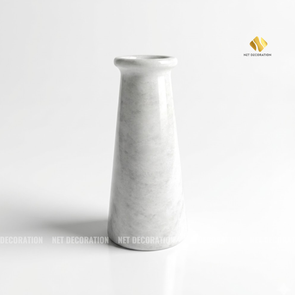 White Rimmed Vase