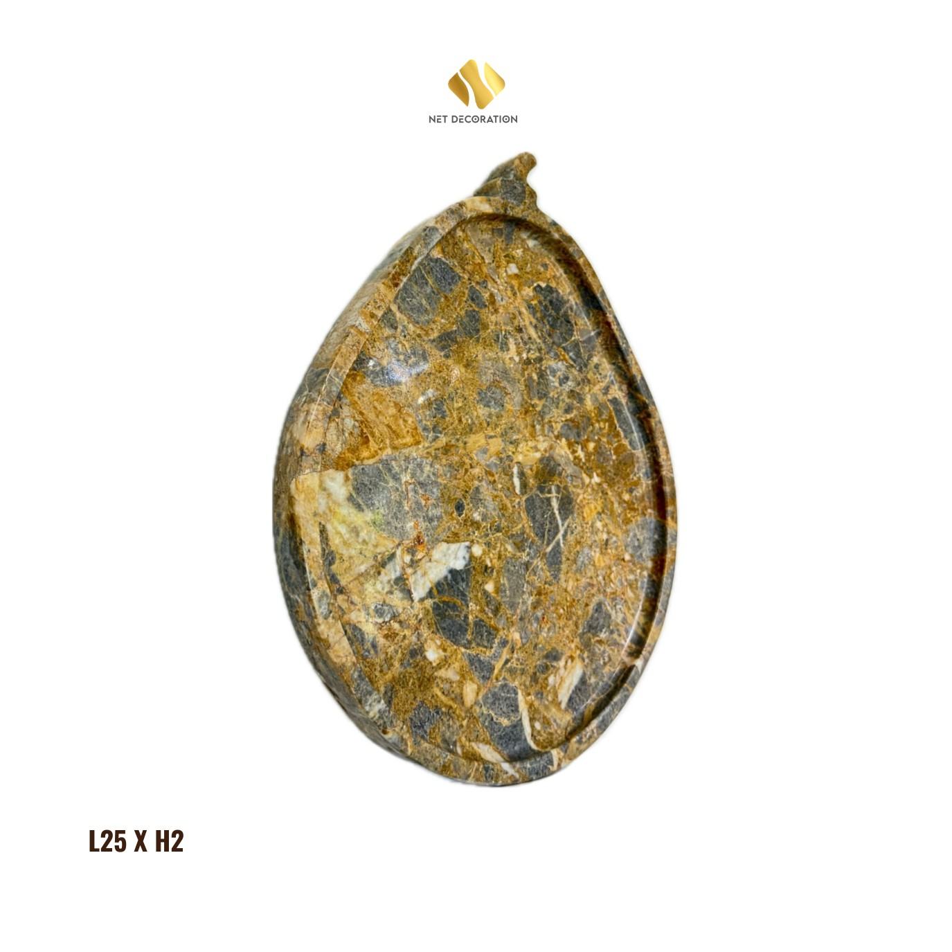Natural Stone Pear Plate - Ảnh 6