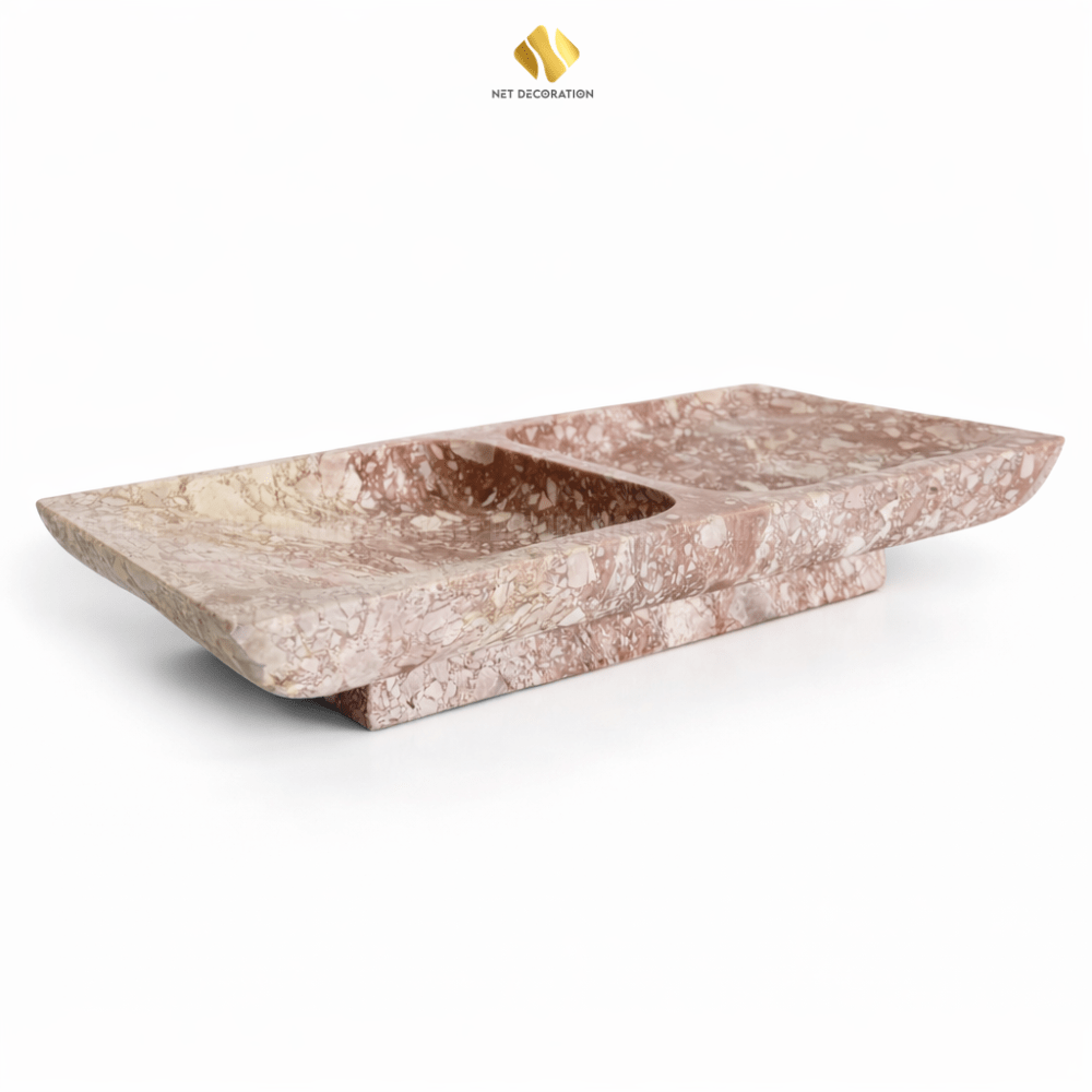 Two-Compartment Plate (Pink)