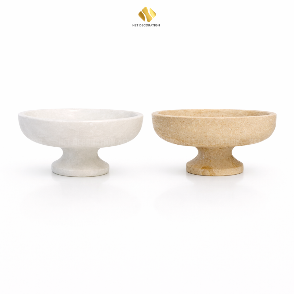 Elevated Round Stone Tray