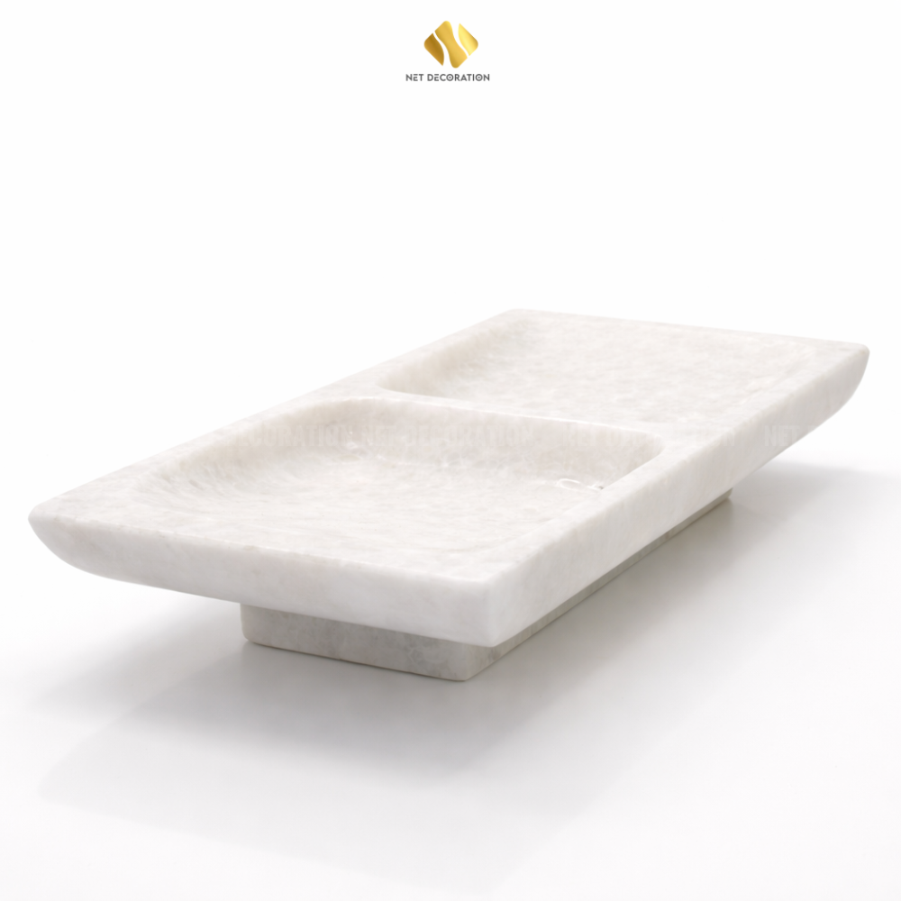Two-Compartment Plate (White)