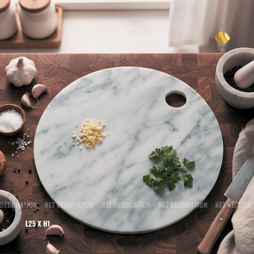 Round Cutting Board (Italian White) - Image 2