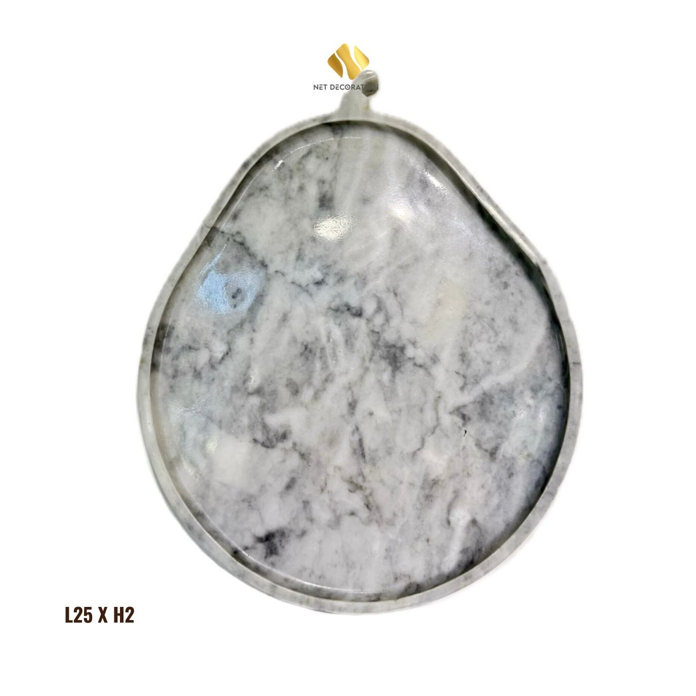 Natural Stone Pear Plate - Ảnh 3