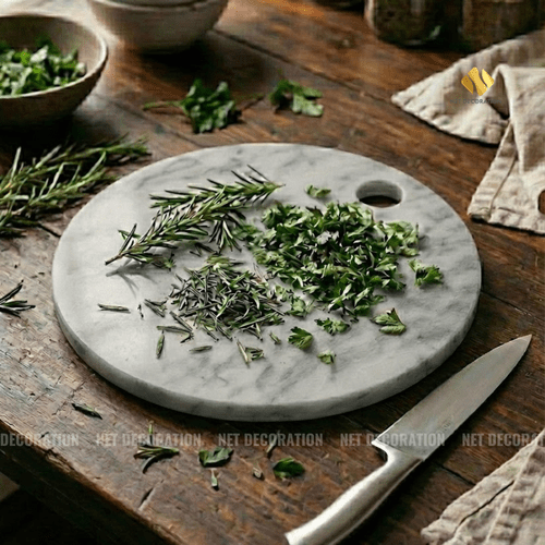 Round Cutting Board (Italian White) - Image 3