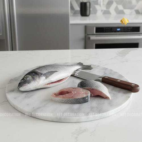 Round Cutting Board (Italian White) - Image 4