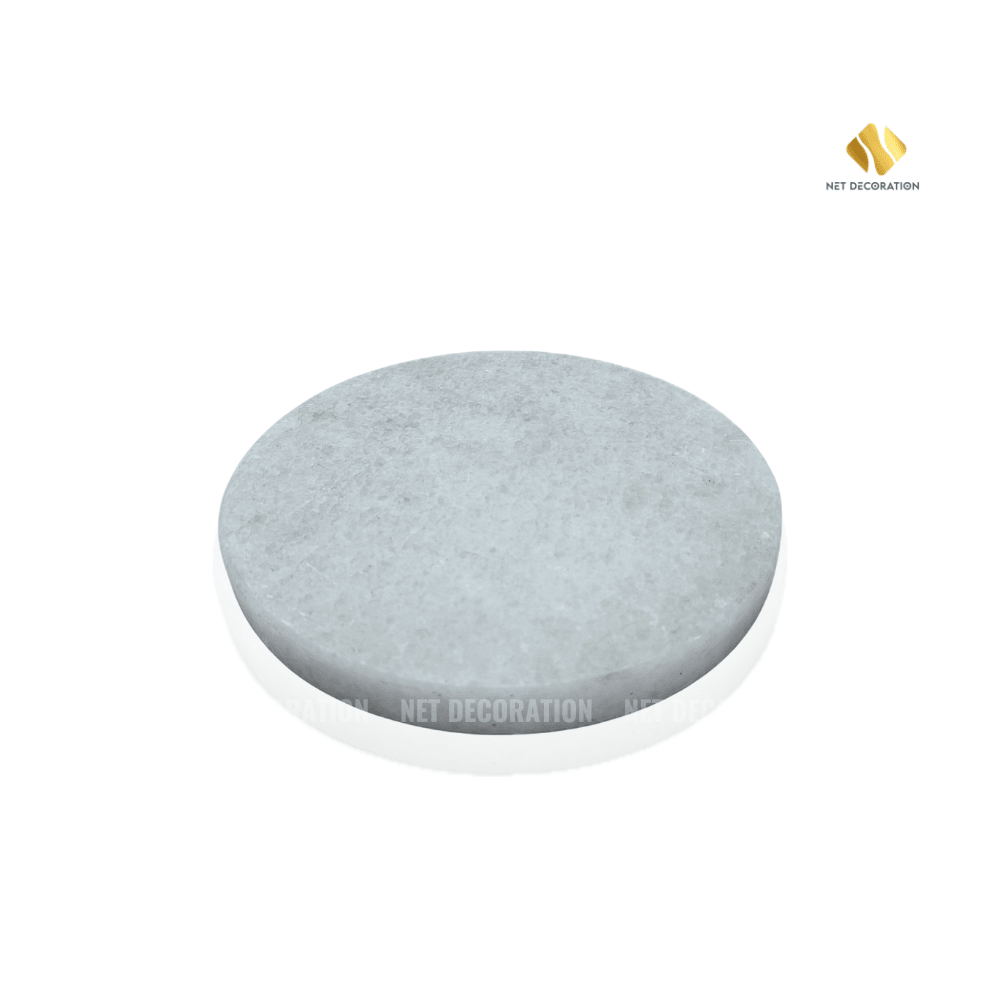 Thick Round Stone Board (White)