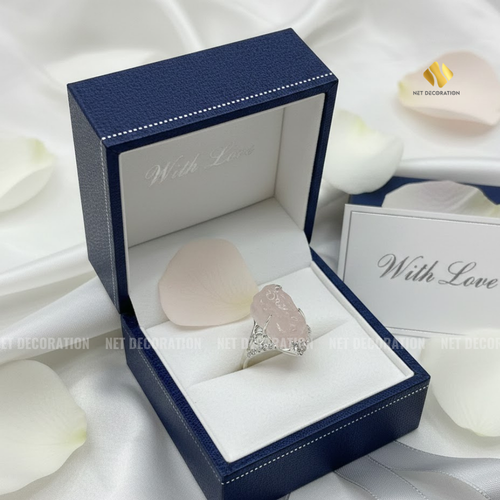 Nhẫn Bạc Tỳ Hưu (Thạch Anh Hồng) - Ảnh 2