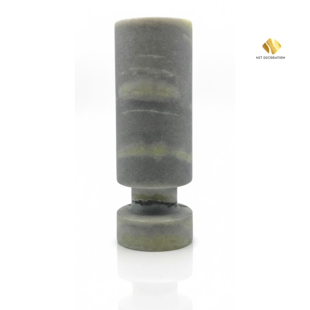 Stone Vase & Candle Holder (Blue)