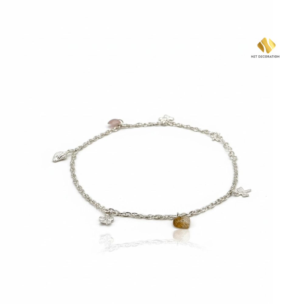 Citrine (Yellow Quartz) Anklet