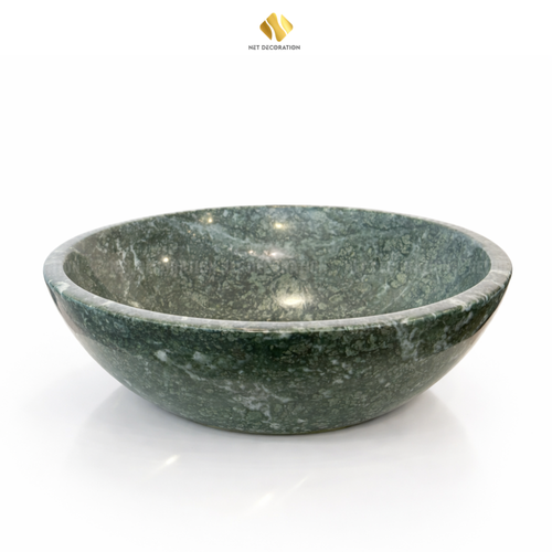 Shallow Natural Stone Basin – Green