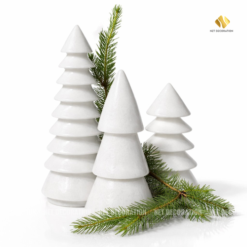 White Stone Pine Tree - CHRISTMAS & WINTER COLLECTION
